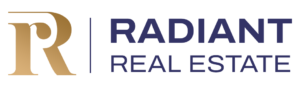 radiant real estate logo dark